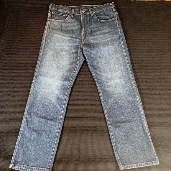 Levis Strauss & Co. Dark Wash Water<Less Denim Straight Leg Jeans  W36 L32 - Picture 1 of 9